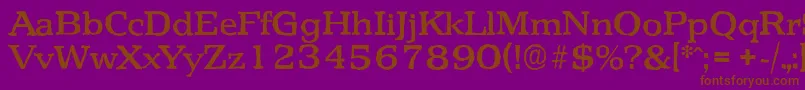 PenthouseantiqueMediumRegular Font – Brown Fonts on Purple Background