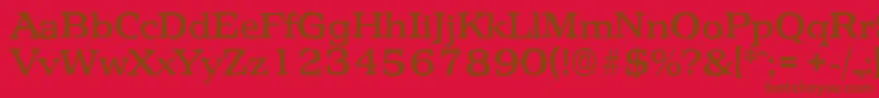 PenthouseantiqueMediumRegular Font – Brown Fonts on Red Background