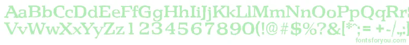 PenthouseantiqueMediumRegular-Schriftart – Grüne Schriften auf weißem Hintergrund