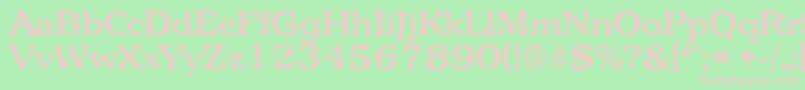 PenthouseantiqueMediumRegular Font – Pink Fonts on Green Background