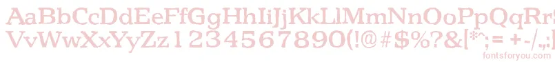 Czcionka PenthouseantiqueMediumRegular – różowe czcionki
