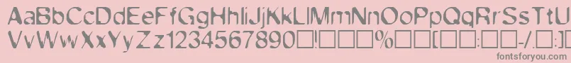 More about ExsectRegular Font ExsectRegular Font – Gray Fonts on Pink Background