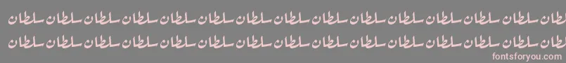 フォントSultanNormal – 灰色の背景にピンクのフォント