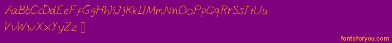 Appleocean Font – Orange Fonts on Purple Background