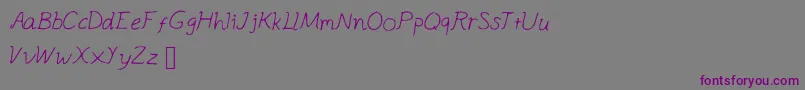 Appleocean Font – Purple Fonts on Gray Background