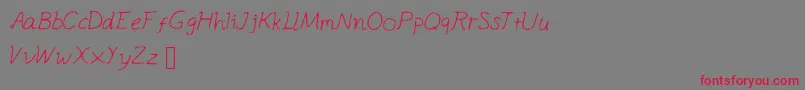 Appleocean Font – Red Fonts on Gray Background