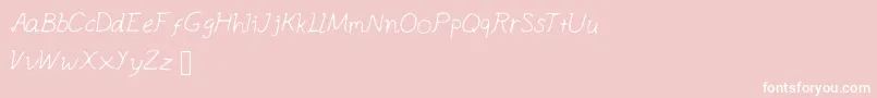 Appleocean Font – White Fonts on Pink Background