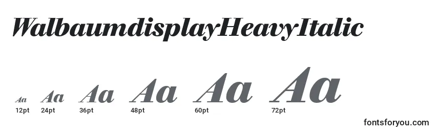 WalbaumdisplayHeavyItalic Font Sizes