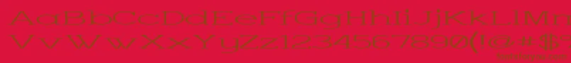 Charsup-fontti – ruskeat fontit punaisella taustalla