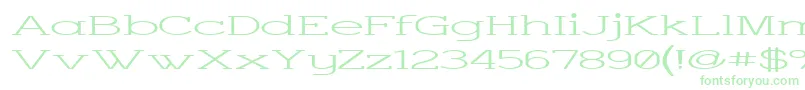 Charsup Font – Green Fonts on White Background