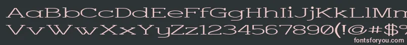 Charsup Font – Pink Fonts on Black Background