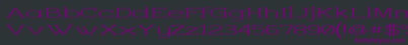 Шрифт Charsup – фиолетовые шрифты на чёрном фоне