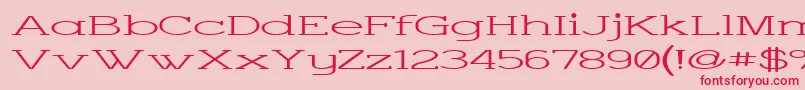 Charsup Font – Red Fonts on Pink Background