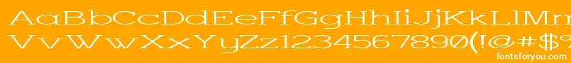 Charsup Font – White Fonts on Orange Background