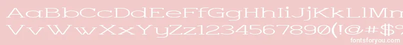 Charsup Font – White Fonts on Pink Background