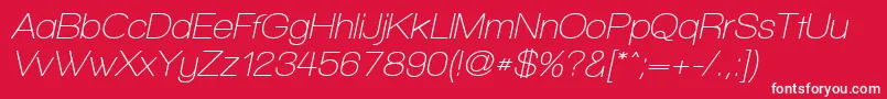 WalkwayObliqueSemibold Font – White Fonts on Red Background