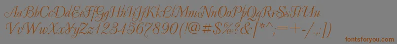 Decorc Font – Brown Fonts on Gray Background