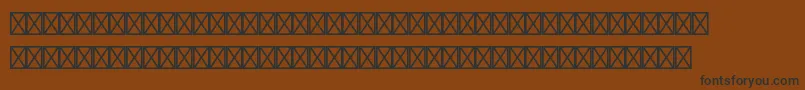 Fonte EuromonostdRegular – fontes pretas em um fundo marrom