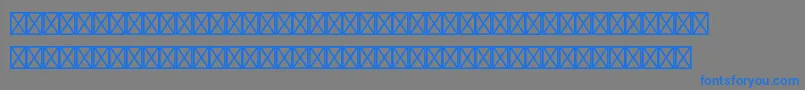 フォントEuromonostdRegular – 灰色の背景に青い文字