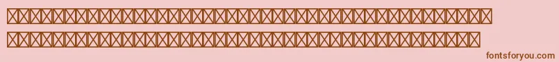 EuromonostdRegular Font – Brown Fonts on Pink Background