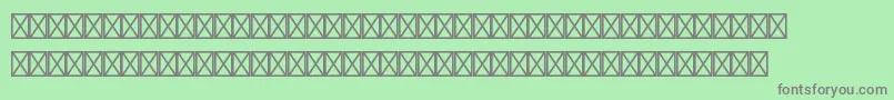 フォントEuromonostdRegular – 緑の背景に灰色の文字