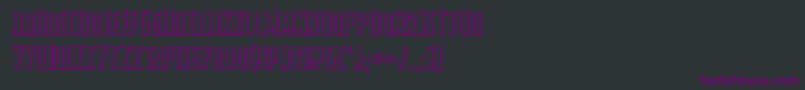 Watchtower3D Font – Purple Fonts on Black Background