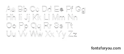 ArialicHollow Font