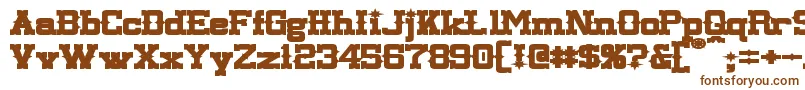 LassiterExtendedBold-fontti – ruskeat fontit
