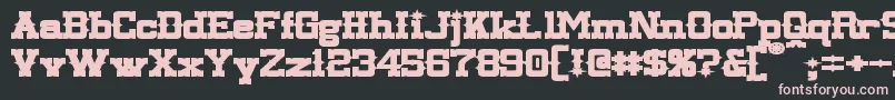 LassiterExtendedBold Font – Pink Fonts on Black Background