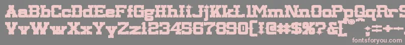 LassiterExtendedBold Font – Pink Fonts on Gray Background