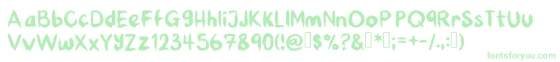 BeansPlantain Font – Green Fonts on White Background