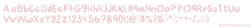 BeansPlantain Font – Pink Fonts on White Background
