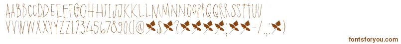 DkPoisonIvy-Schriftart – Braune Schriften