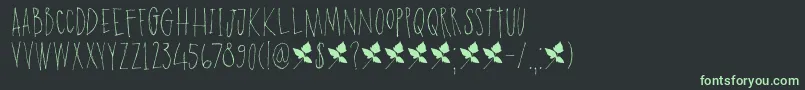 DkPoisonIvy Font – Green Fonts on Black Background