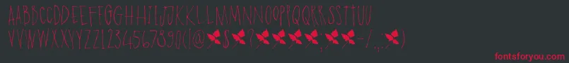 DkPoisonIvy Font – Red Fonts on Black Background