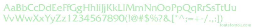 Fritzquadrata Font – Green Fonts on White Background