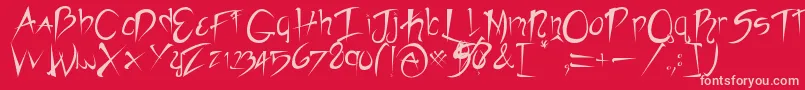 Más sobre la fuente Rebelslasher fuente Rebelslasher – Fuentes Rosadas Sobre Fondo Rojo