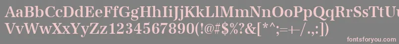 Urwantiquatmedextnar Font – Pink Fonts on Gray Background