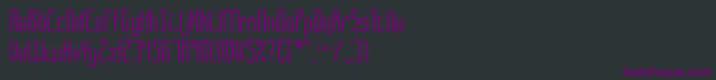 Шрифт Fasciism – фиолетовые шрифты на чёрном фоне