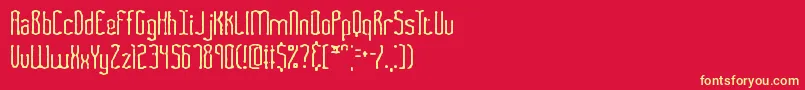 Fasciism Font – Yellow Fonts on Red Background