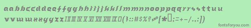Inthearmsofsleep Font – Gray Fonts on Green Background