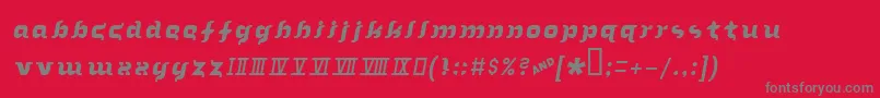 Inthearmsofsleep Font – Gray Fonts on Red Background