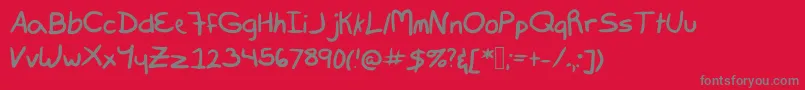 Marie Font – Gray Fonts on Red Background