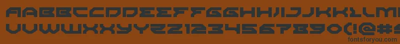 Xenodemonexpand Font – Black Fonts on Brown Background