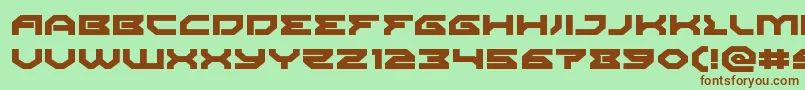 Xenodemonexpand Font – Brown Fonts on Green Background