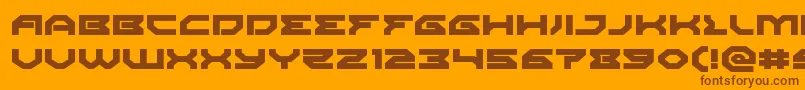 Xenodemonexpand Font – Brown Fonts on Orange Background