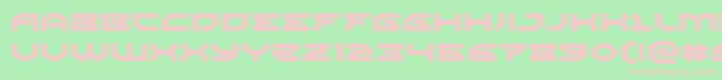 Xenodemonexpand Font – Pink Fonts on Green Background