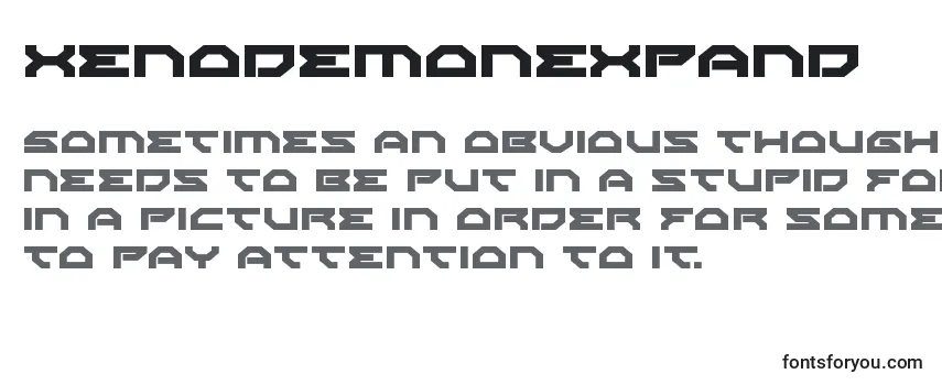 Шрифт Xenodemonexpand