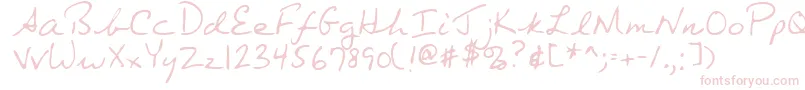 Шрифт OrkandRegular – розовые шрифты