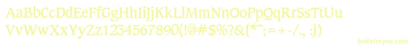 フォントCotlincBold – 黄色のフォント